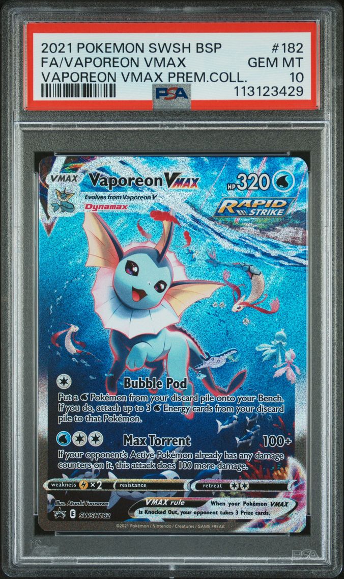 2021 #182 Full Art/Vaporeon Vmax