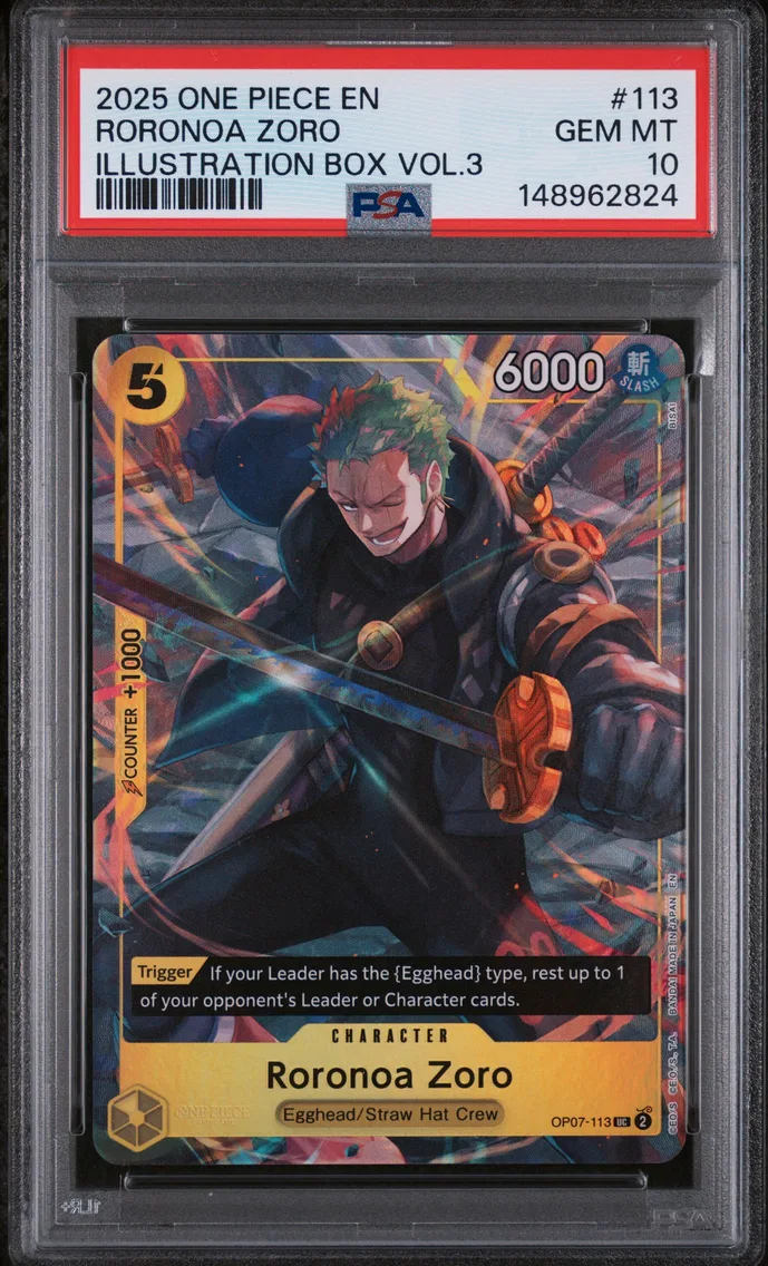 2025 #113 Roronoa Zoro PSA 10 One Piece Promos
