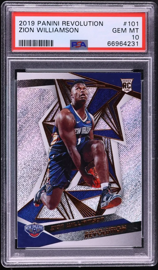 2019 #101 Zion Williamson PSA 10 Panini Revolution ROOKIE