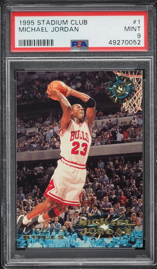 1995 #1 Michael Jordan PSA 9 Stadium Club Basketball