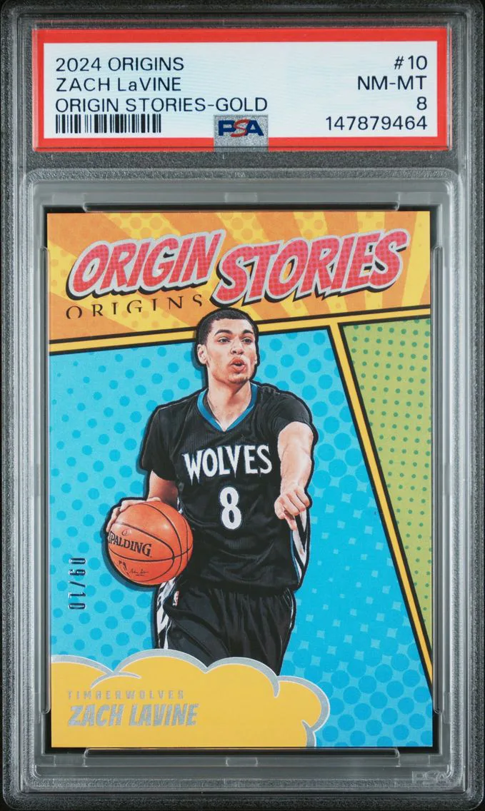 2024 #10 Zach LaVine PSA 8 Panini Origins Origin Stories