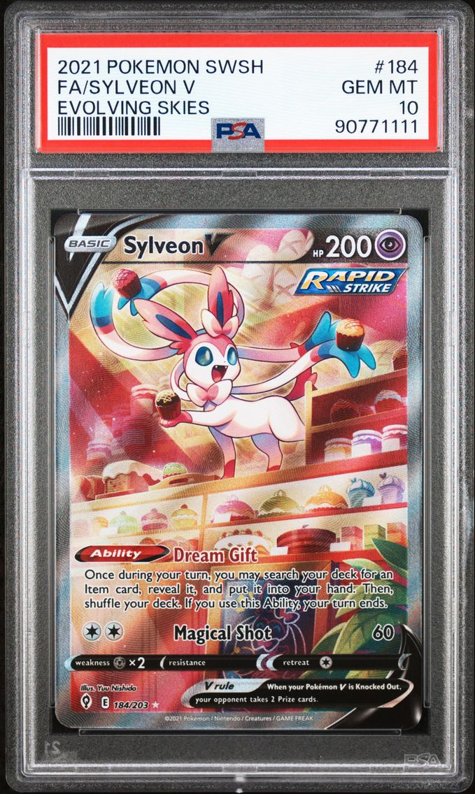 2021 #184 Full Art/Sylveon V PSA