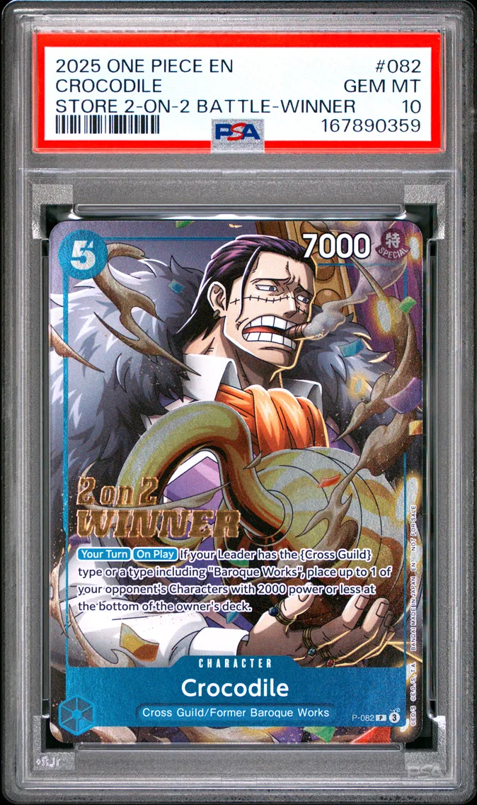 2025 #082 Crocodile PSA 10 One Piece Promos