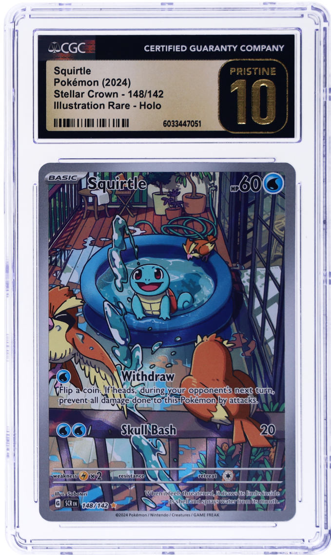 2024 #148 Squirtle CGC  Stellar Crown - SCR EN - English Pokemon