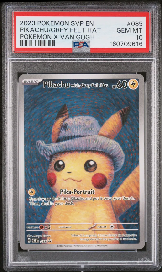 2023 #085 Pikachu With Grey Felt Hat PSA 10 Svp EN-SV Black Star Promo