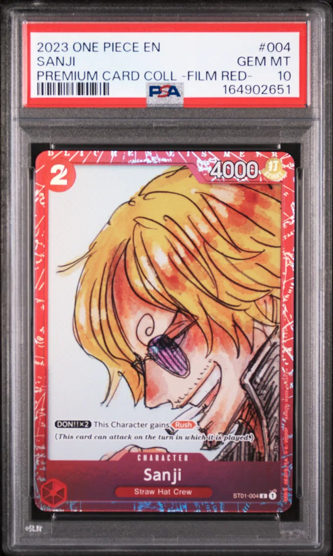 2023 #004 Sanji PSA 10 One Piece Premium Card Collection -One Piece Film Red-