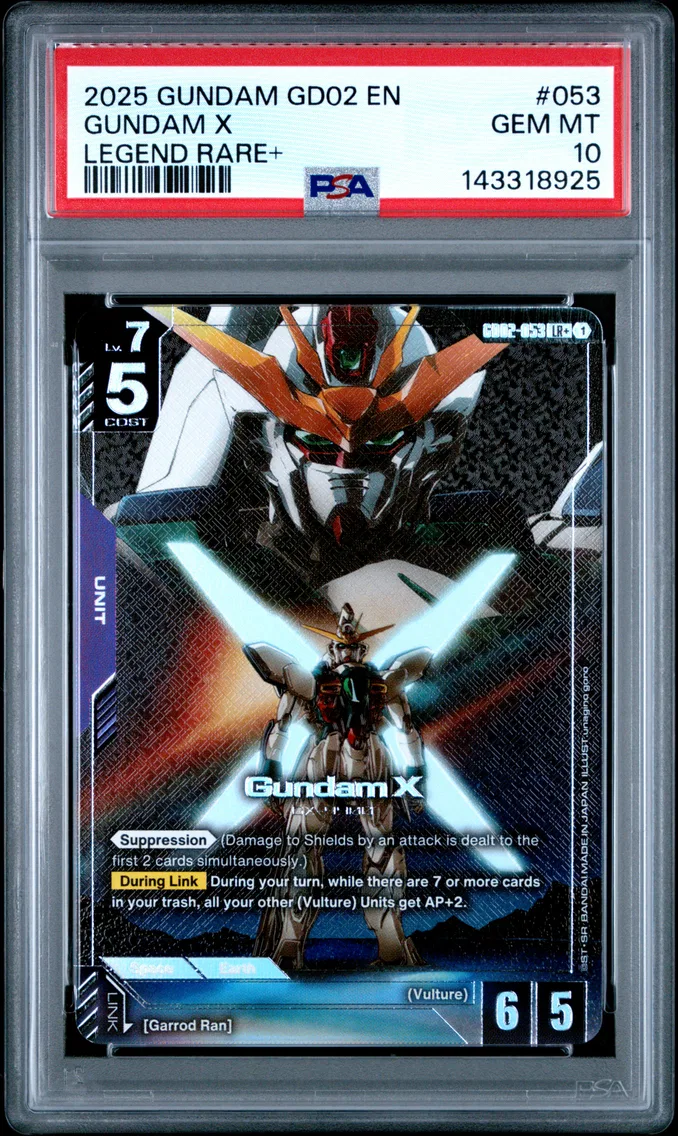 2025 #053 Gundam X PSA 10 Gundam Dual Impact