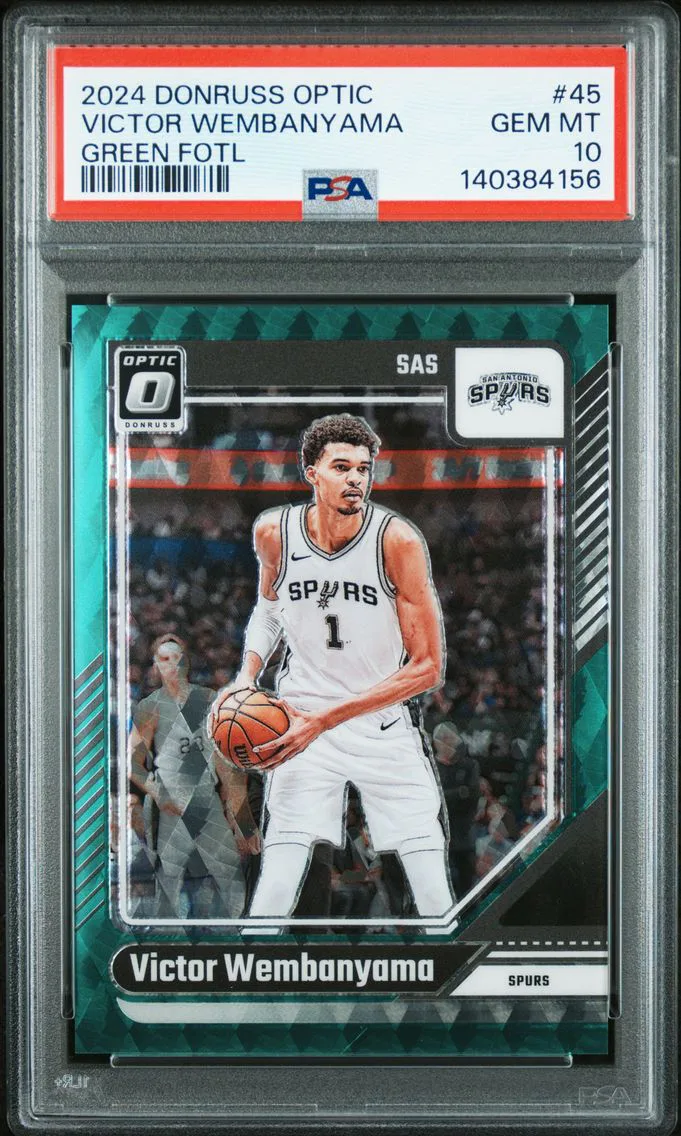2024 #45 Victor Wembanyama PSA 10 Panini Donruss Optic