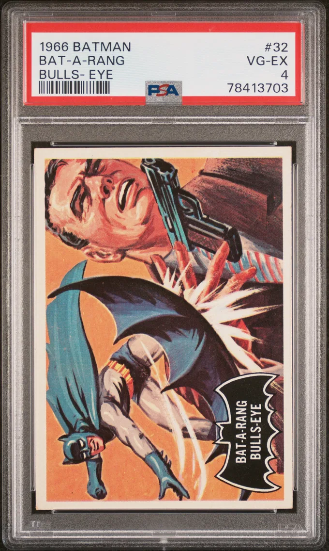 1966 #32 Bat-A-Rang Bulls-Eye PSA 4 Topps Batman