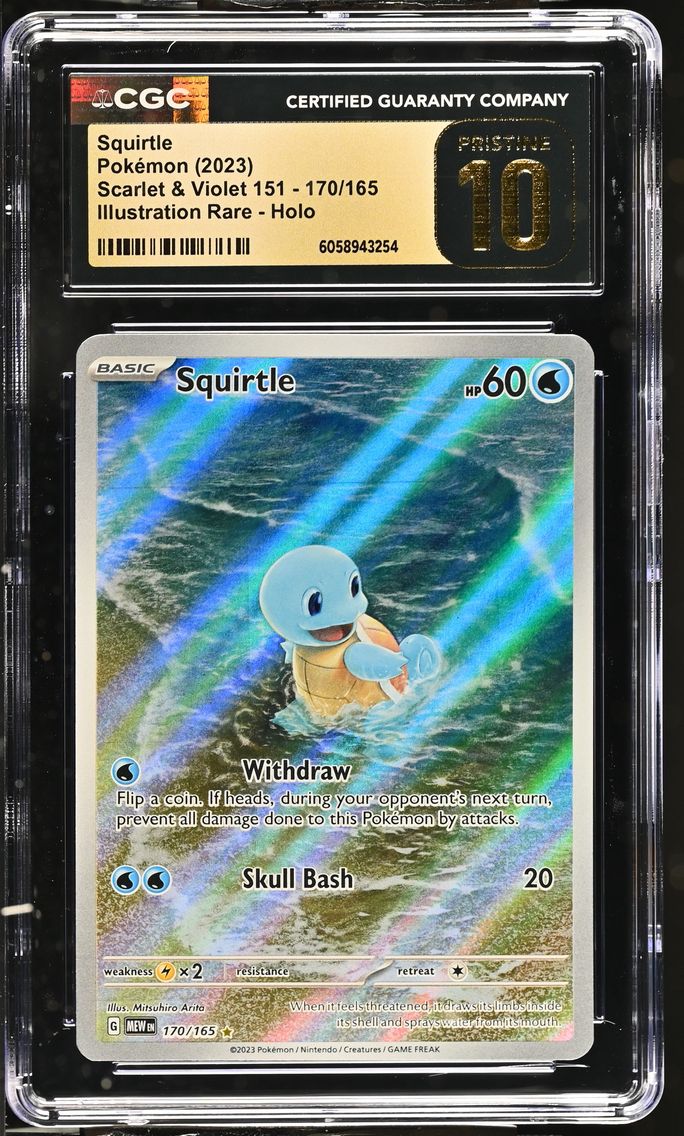 2023 #170 Squirtle CGC 10 Pristi