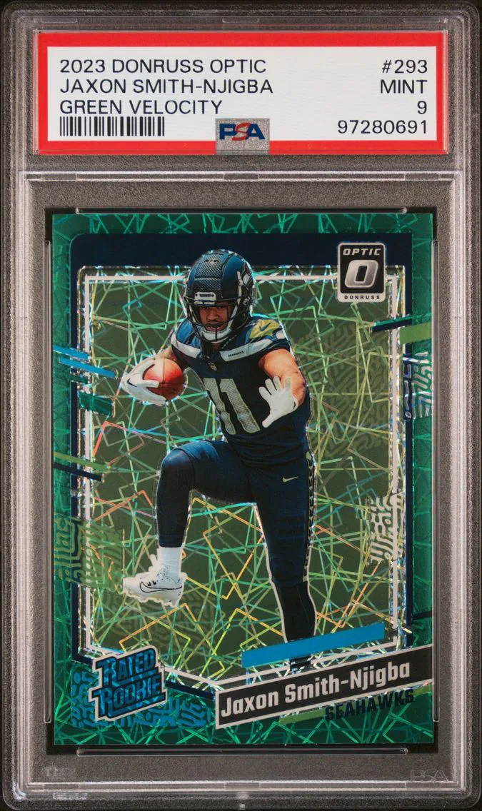 2023 #293 Jaxon Smith-Njigba PSA 9 Panini Donruss Optic Football