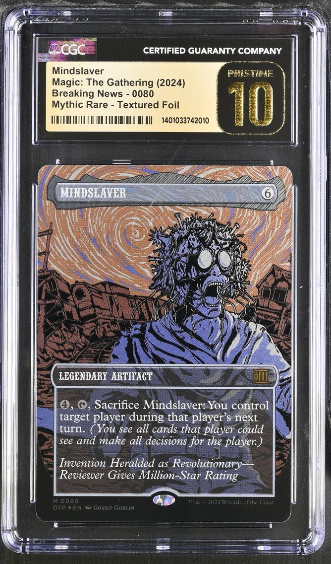 2024 #80 Textured Foil Mindslaver CGC 10 Magic The Gathering MTG Breaking News