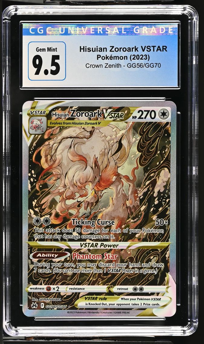 2023 #GG56/GG70 Hisuian Zoroark VSTAR CGC 10 Crown Zenith - English