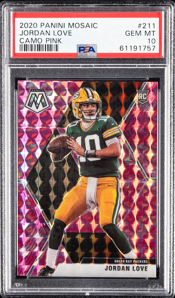 2020 #211 Jordan Love PSA 10 Panini Mosaic