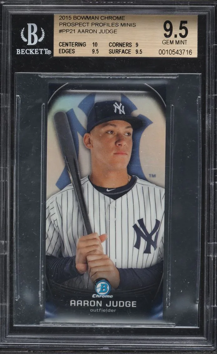 2015 Bowman Chrome Profiles Minis Aaron Judge PROSPECT #PP-21 BGS 9.5 GEM MINT