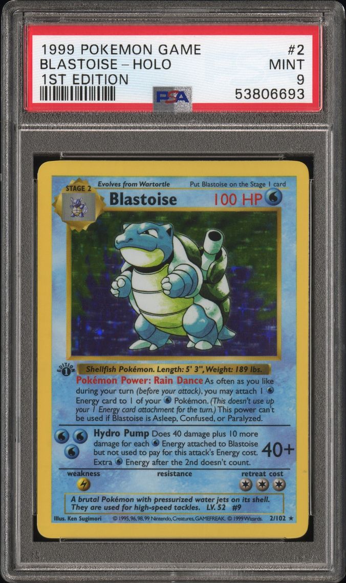 1999 #2 Blastoise-Holo 1st Editi