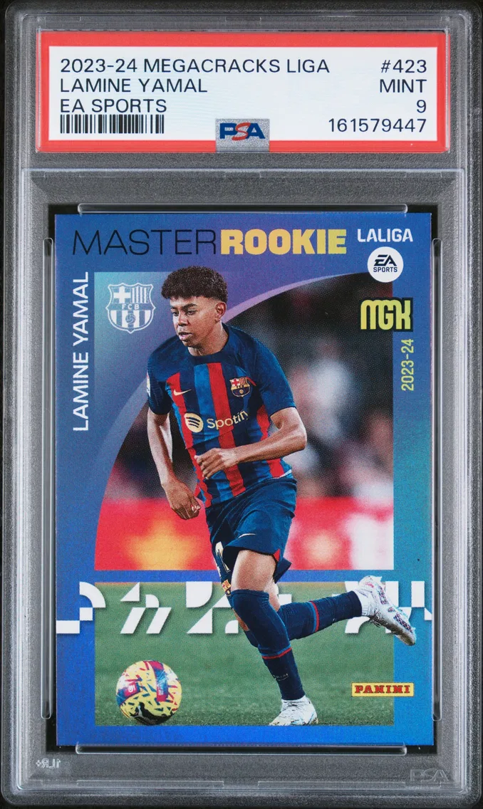 2023 #423 Lamine Yamal PSA 9 Panini Megacracks Laliga EA Sports