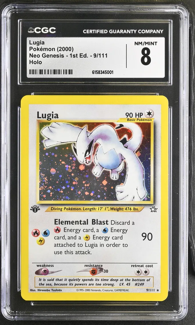 2000 #9 Lugia CGC 8 Neo Genesis - 1st Edition - English