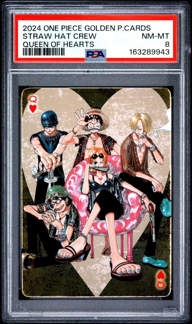 2024 #NA Straw Hat Crew PSA 8 One Piece Golden Playing Cards the Straw Hat Crew