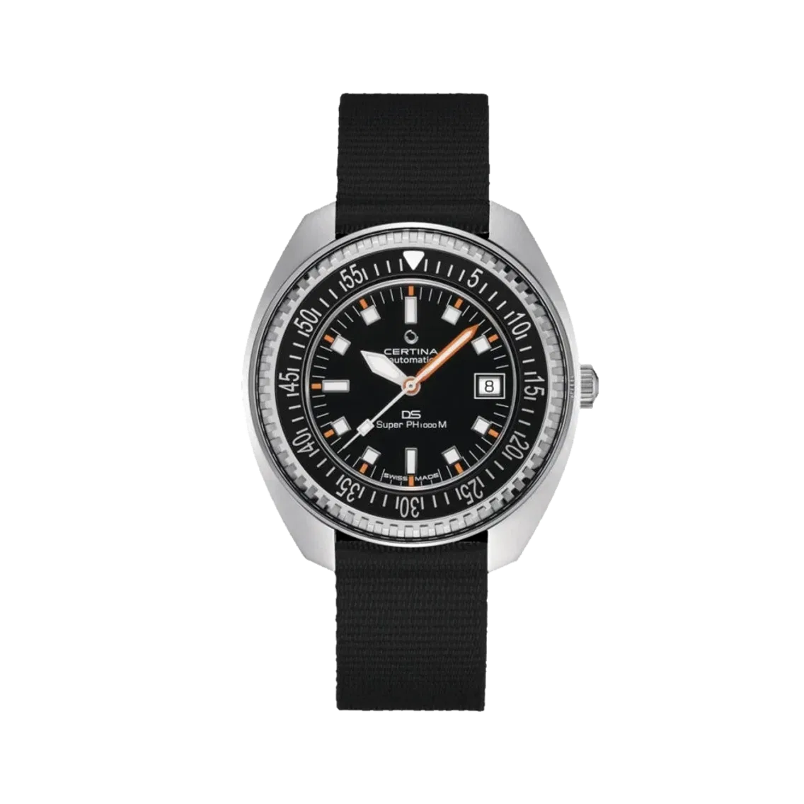 Certina DS Super PH1000M 43.5mm - Black on Nylon Strap