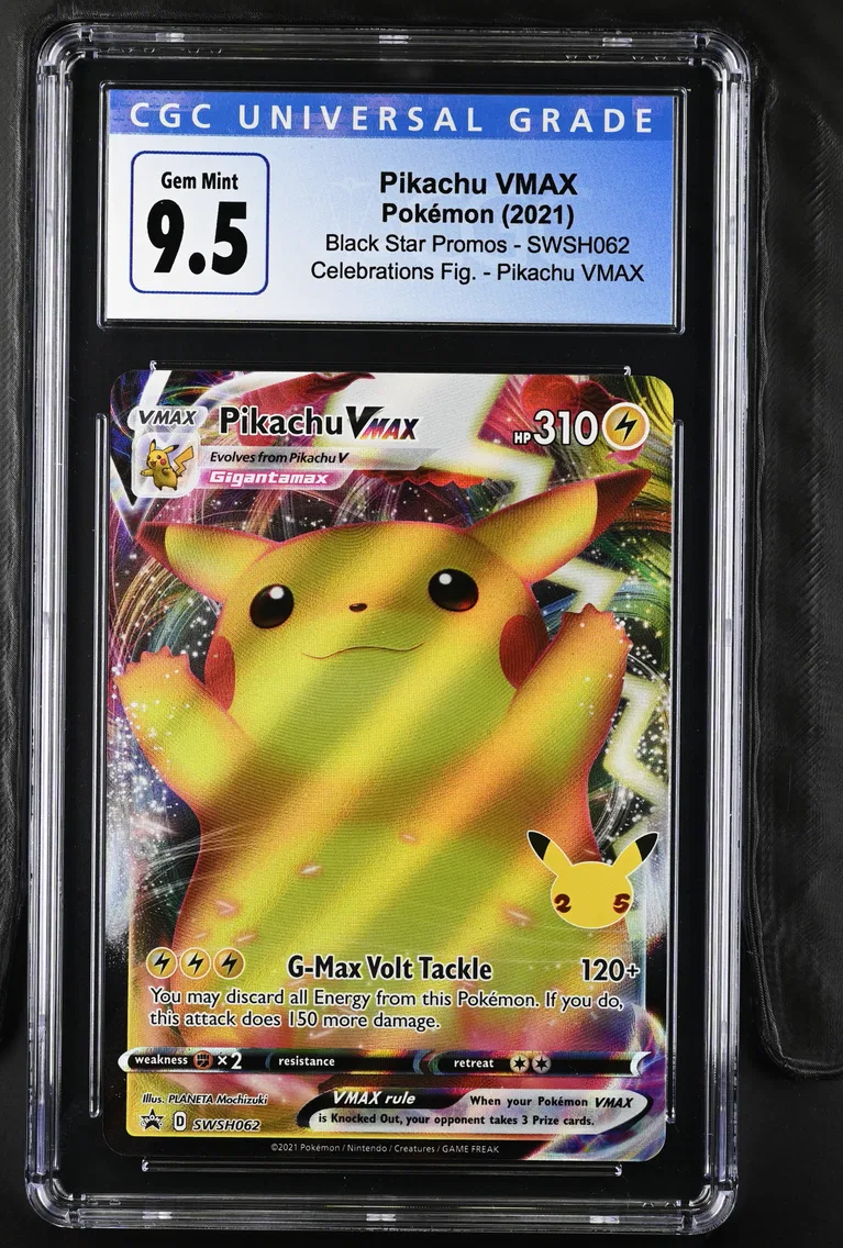 2021 #SWSH062 Pikachu VMAX CGC 10 Black Star Promos - Sword & Shield - English