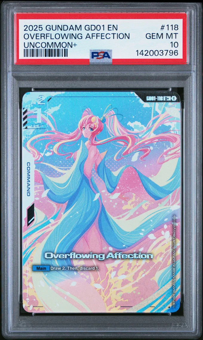 2025 #118 Overflowing Affection PSA 10 Gundam Newtype Rising
