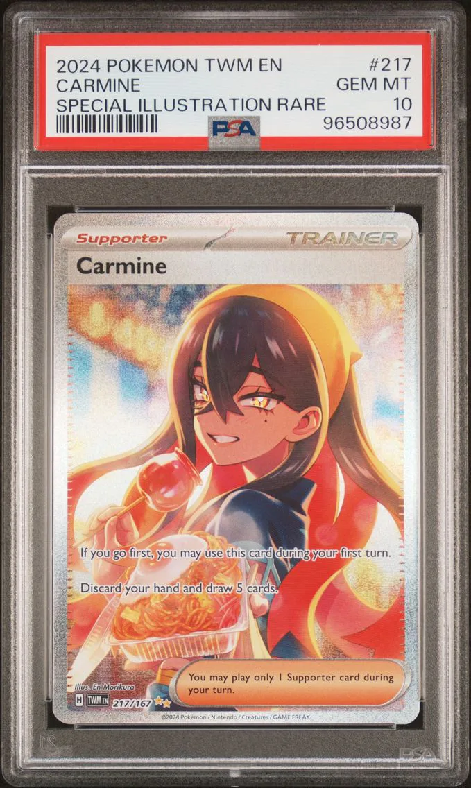 2024 Pokemon Twm EN-Twilight Masquerade Carmine Twm EN-Twilight Masquerade #217 PSA 10