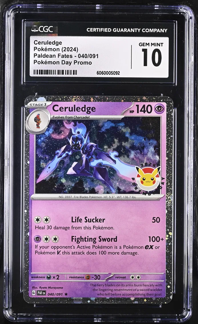 2024 #040 Ceruledge CGC 10 Paldean Fates - PAF EN - English