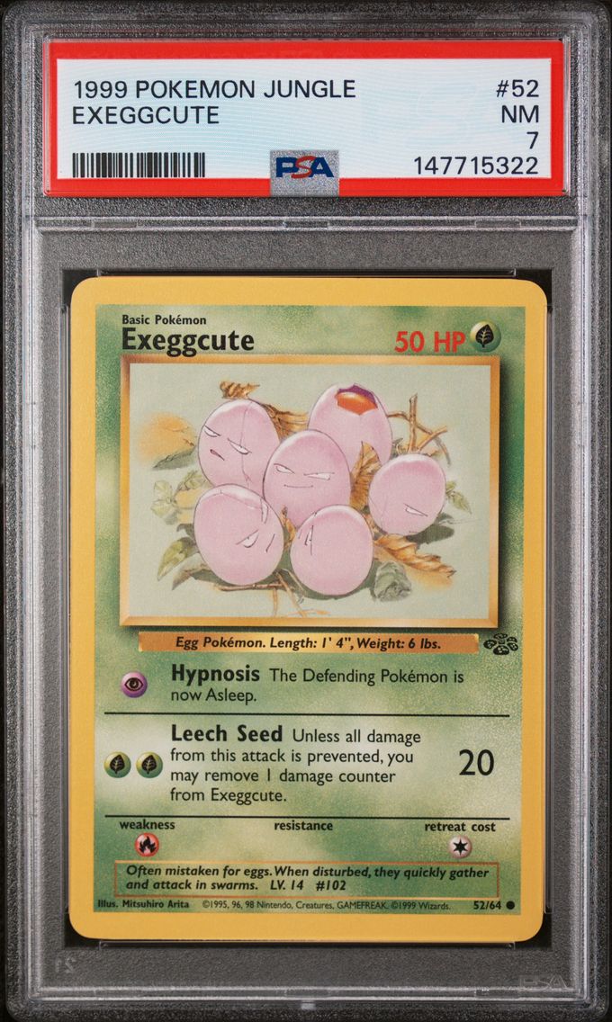 1999 #52 Exeggcute PSA 7 Jungle