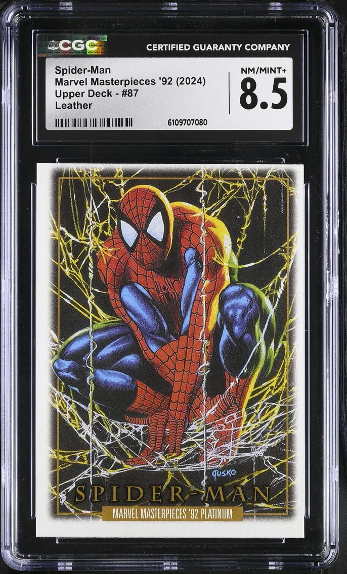 2024 #87 Spider-Man CGC 8.5 Marvel Masterpieces '92 Platinum (2024 Upper Deck) - English