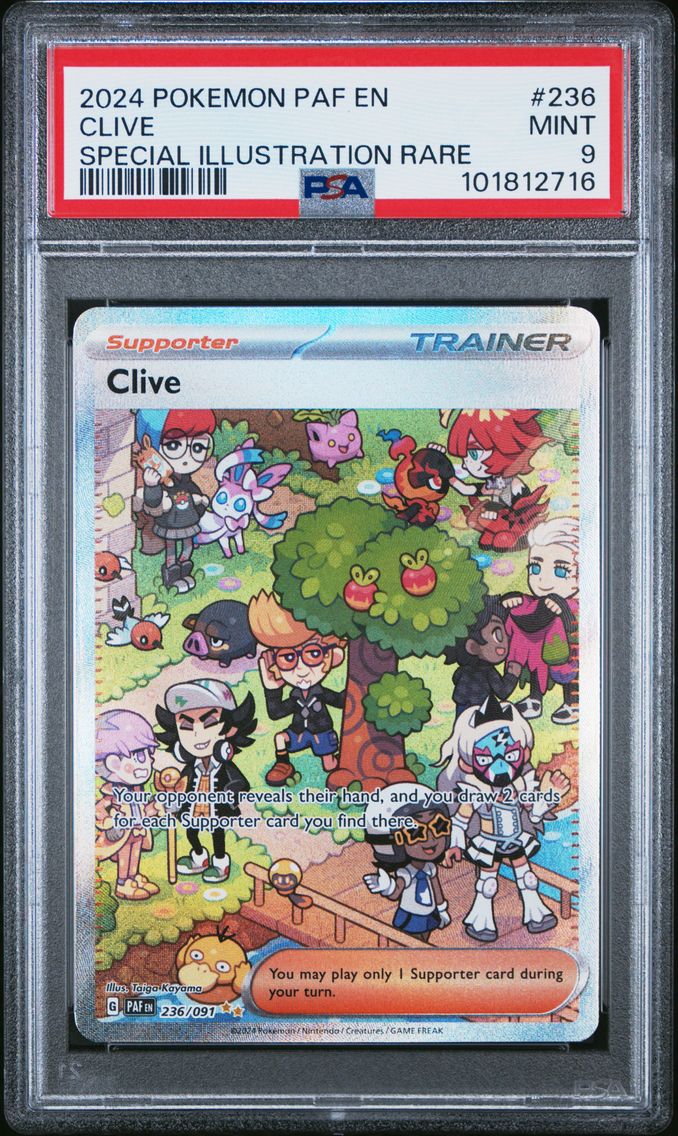 2024 #236 Clive PSA 9 Paf EN-Paldean Fates