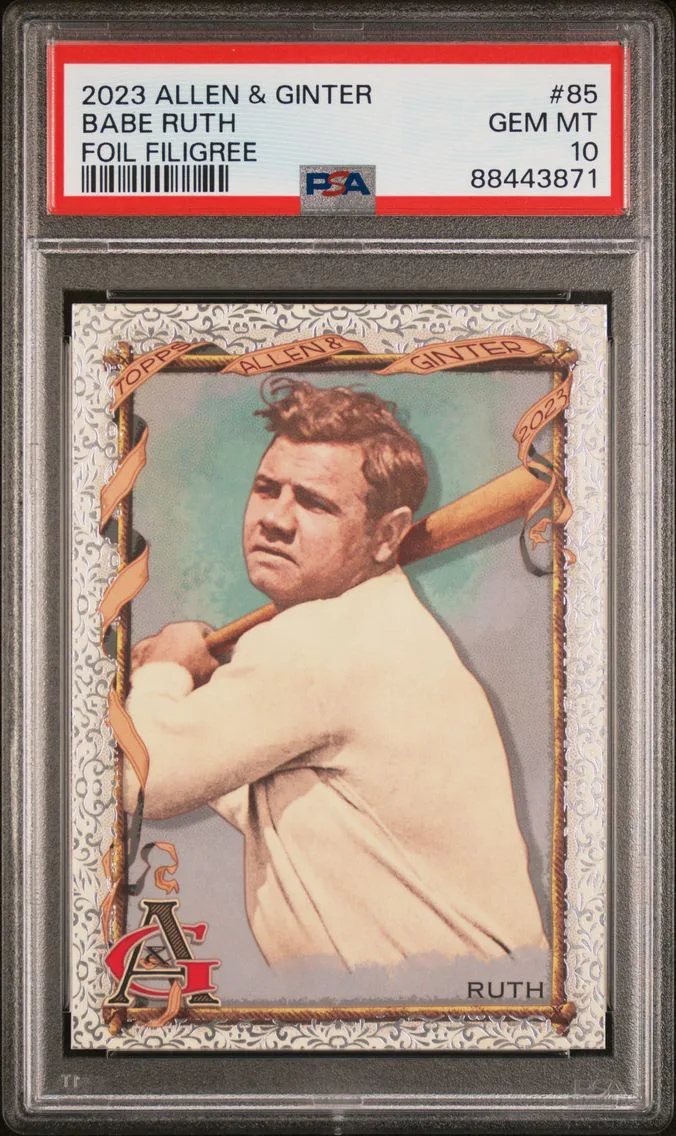 2023 #85 BABE RUTH PSA 10 Topps Allen & Ginter