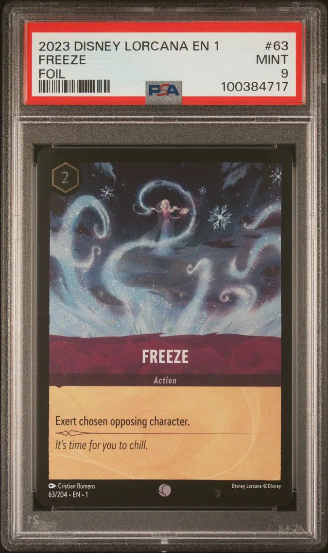 2023 #63 Freeze PSA 9 Disney Lorcana EN 1-the First Chapter
