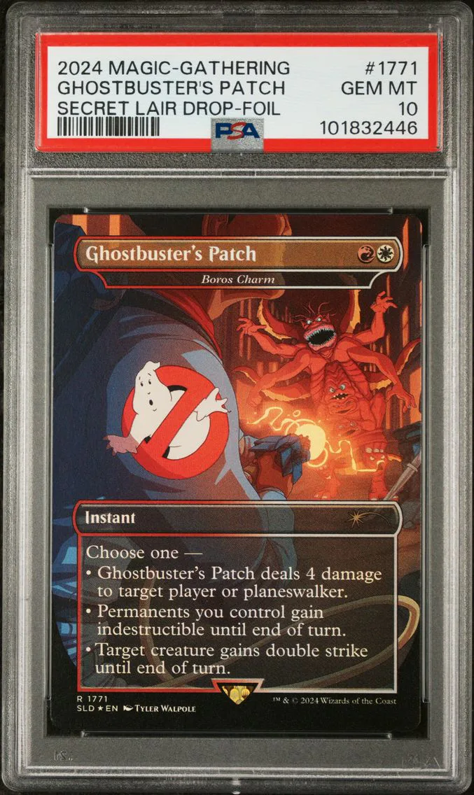 2024 #1771 GHOSTBUSTER'S PATCH PSA 10 MAGIC THE GATHERING SECRET LAIR DROP | FOIL