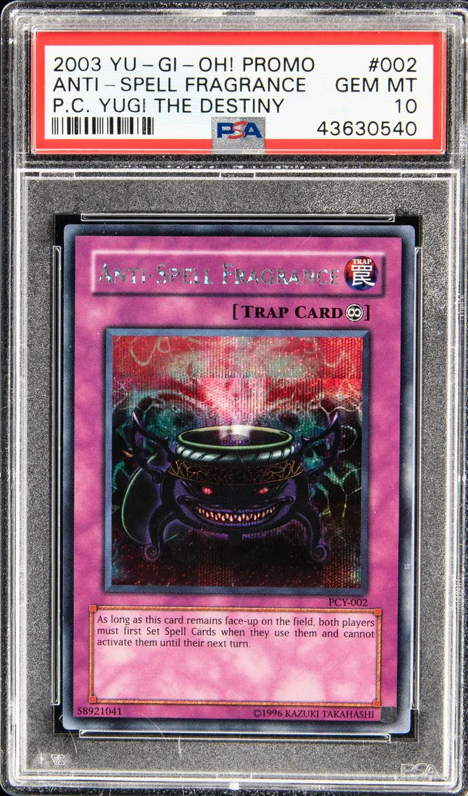 #002 ANTI-SPELL FRAGRANCE 2003 YU-GI-OH! PROMO | POWER OF CHAOS: YUGI THE DESTINY PSA 10