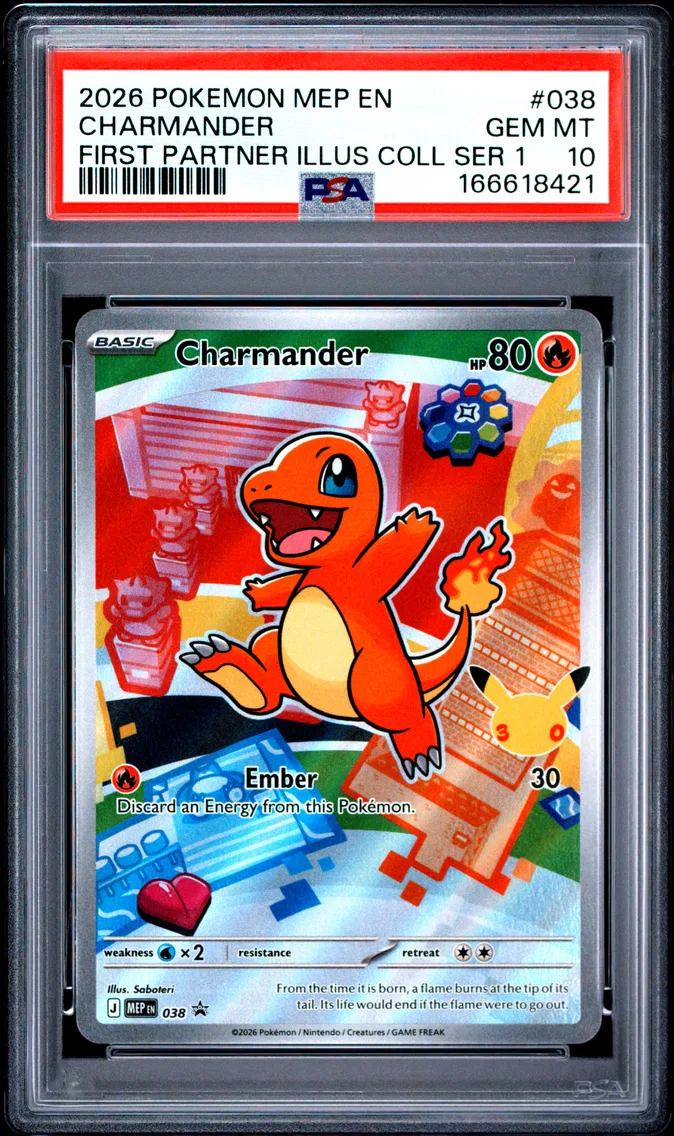 2026 #038 Charmander PSA 10 Mep EN-Me Black Star Promo
