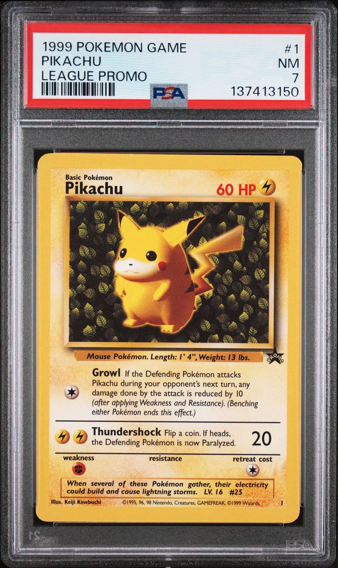 1999 #1 Pikachu PSA 7 League Promo