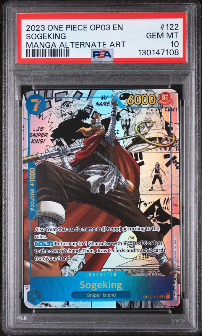 2023 #122 Sogeking PSA 10 OP03-P