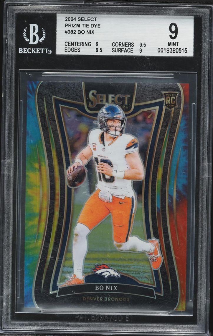 2024 #382 Bo Nix BGS 9 Panini Se