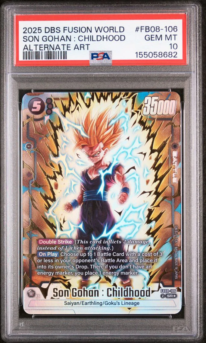 2025 #FB08-106 Son Gohan : Childhood PSA 10 Dragon Ball Super Card Game Fusion World Saiyan's Pride