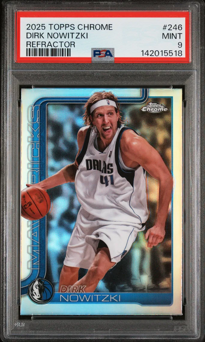 2025 #246 Dirk Nowitzki PSA 9 Topps Chrome