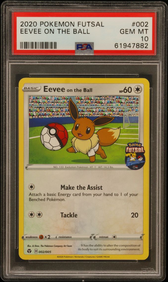 2020 #002 Eevee on the Ball PSA 10 Futsal
