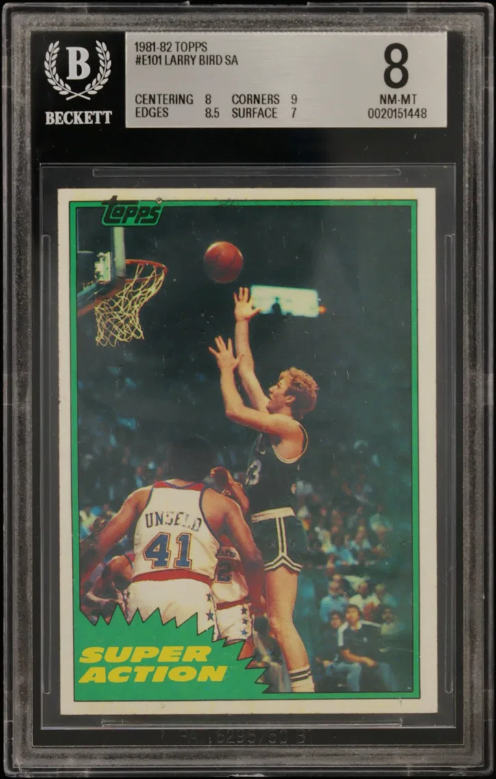 1981 #E101 Larry Bird SA BGS 8 Topps