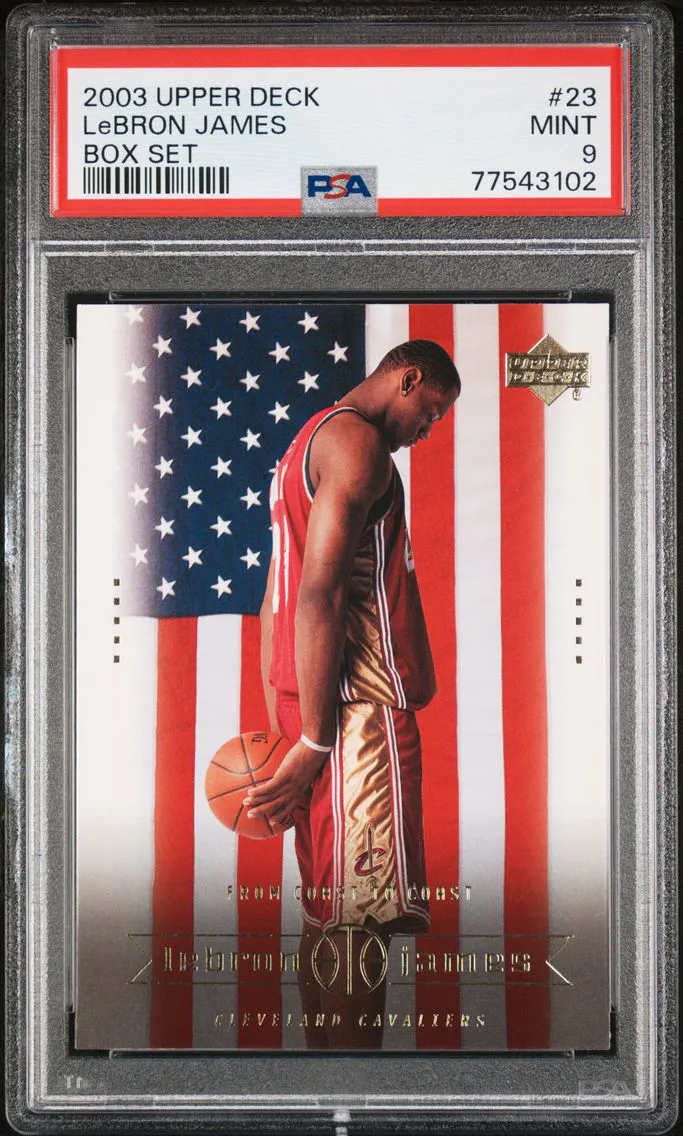 2003 #23 LeBron James PSA 9 Upper Deck Lebron James Box Set