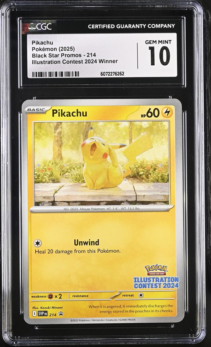 2025 #214 Pikachu CGC 10 Black Star Promos - Scarlet & Violet SVP EN - English
