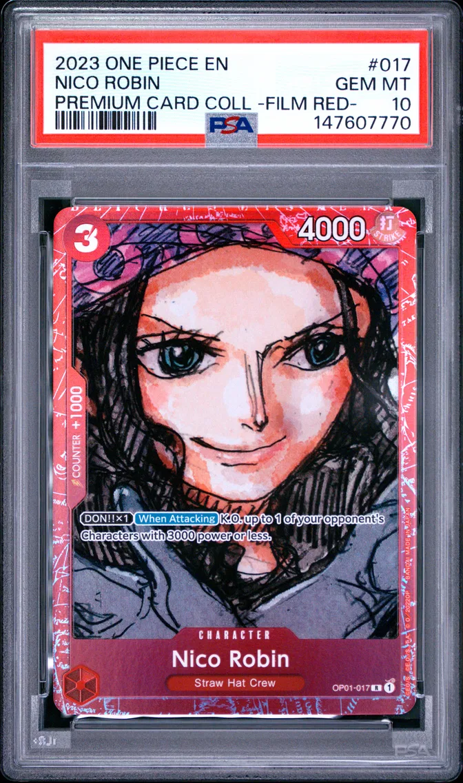 2023 #017 Nico Robin PSA 10 One Piece Premium Card Collection -One Piece Film Red-