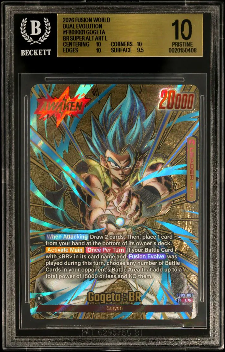 2026 #FB09001 Gogeta : BR SUPER ALT ART L BGS 10 Dragon Ball Super Card Game Fusion World -DUAL EVOLUTION-