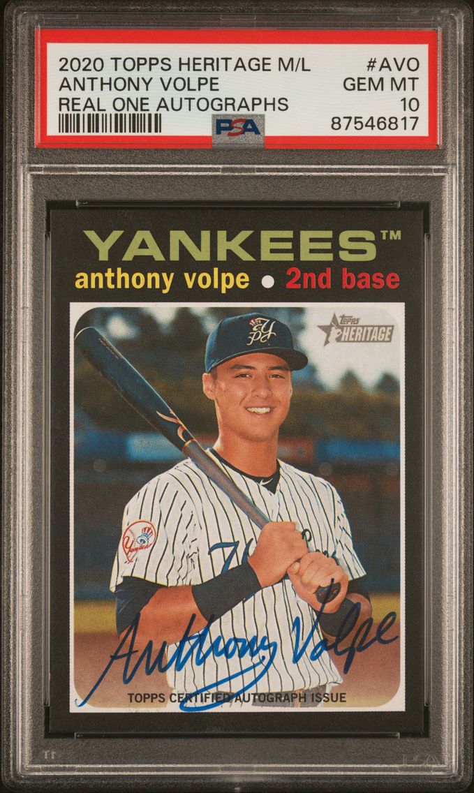 2020 #AVO Anthony Volpe PSA 10 T