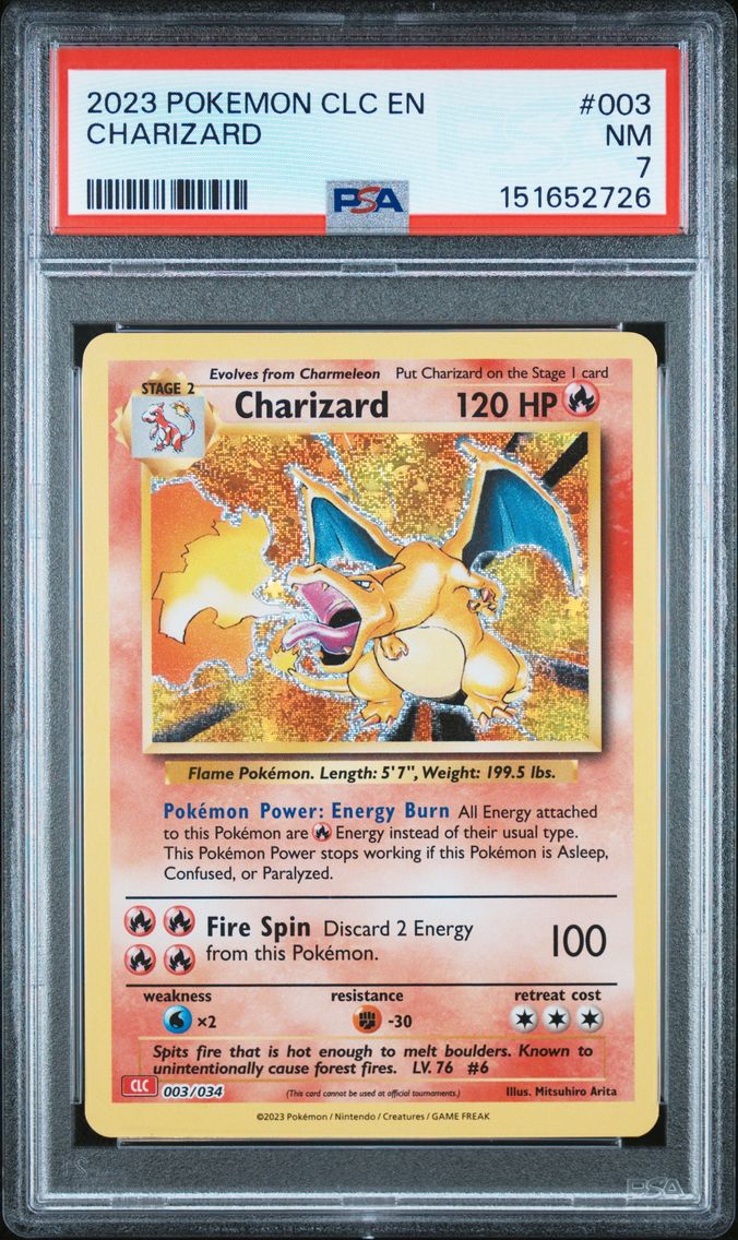 2023 #003 Charizard PSA 7 Clc-Tr