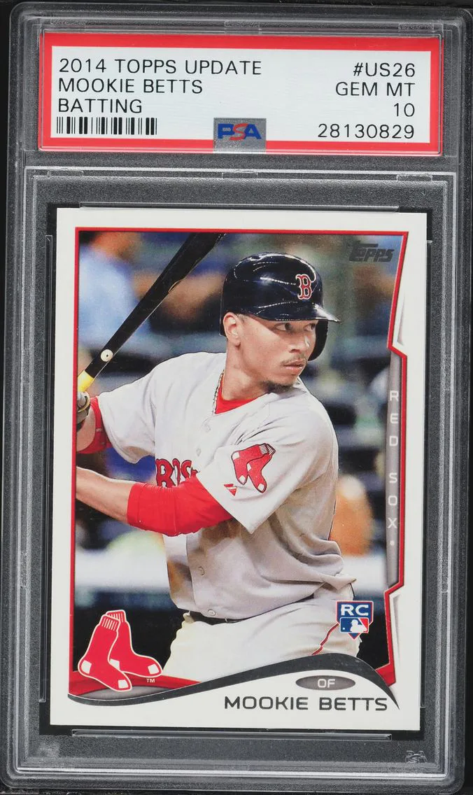 2014 #US26 Mookie Betts PSA 10 Topps Update Baseball